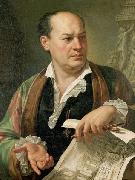 Carlo Labruzzi Posthumous portrait of Giovanni Battista Piranesi oil on canvas